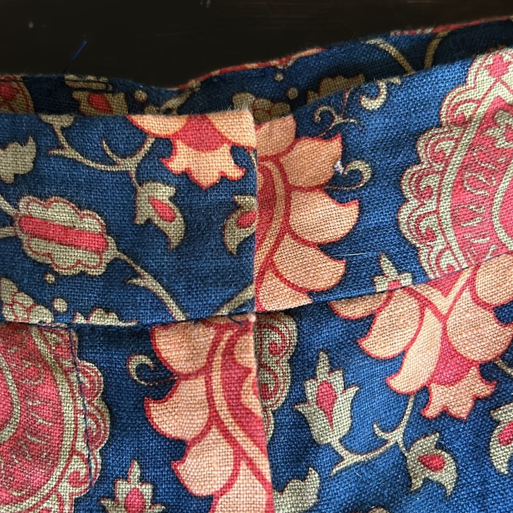Chasing Unicorns Black Floral Wide-Leg Pants with Orange Print - Picture 3 of 11